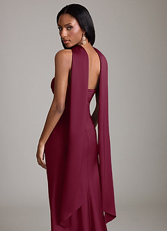 Azazie Saylor Brudtärnklänningar Klä av Sjöjungfru i Stretch Satin Axelbandslös Mullbär image7