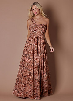 Vestido Pétalo De Bronce Largo Hayden image6