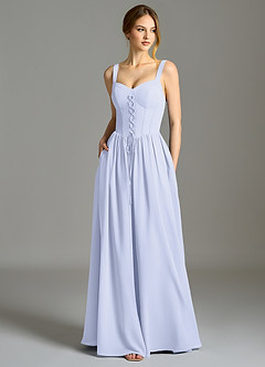 Azazie Porscha Suknie dla druhen Linia A Dekolt w kształcie serca Szyfon Do ziemi Sukienka image1