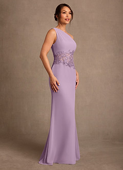 Azazie Kathie Mother of the Bride Dresses Wisteria Mermaid Lace Chiffon Dress image3