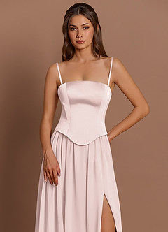 Vestido Rosa Empolvado Largo Cadence image5