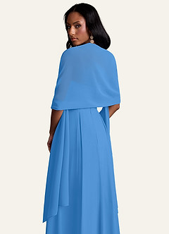 front Azazie Scialle In Chiffon In Colore Abbinato