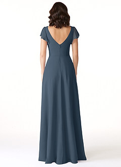 Azazie Omari Bridesmaid Dresses Neptune A-Line Chiffon Dress image2