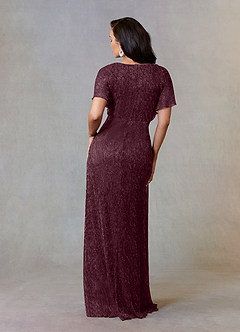 Upstudio Yuma Final Sale Mulberry A-Line Metallic Mesh Dress image2