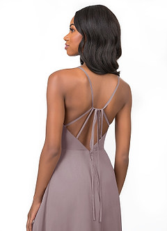 Azazie Everleigh Bridesmaid Dresses Dusk A-Line Sweetheart Pleated Chiffon Dress image4