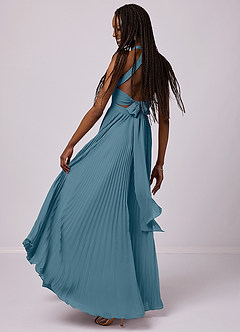 Barbie ♥ Azazie Bridesmaid Dresses Bermuda A-Line Pleated Chiffon Dress image4