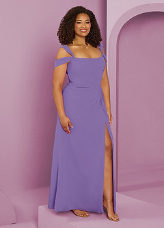 Barbie ♥ Azazie Bridesmaid Dresses Tahiti A-Line Off the Shoulder Chiffon Dress image10