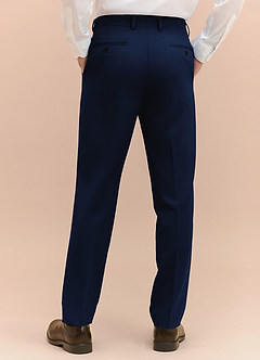 front James Azul Pantalones de vestir