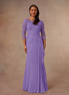 Azazie Calanthe Mother of the Bride Dresses Tahiti A-Line Scoop Chiffon Dress image1
