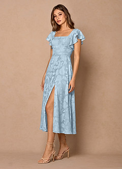 Talia Sky Blue Midi Dress image3