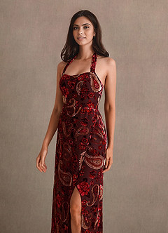 Selina Red Multi Maxi Dress image6