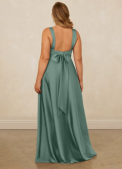 Christian Siriano Bridal for Azazie 1001 Bridesmaid Dresses Eucalyptus A-Line Sweetheart Neckline Stretch Satin Dress image12