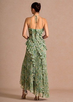 Kleid Hatsu Grüne Blumen image2