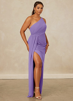 Christian Siriano Bridal for Azazie 1003 Bridesmaid Dresses Tahiti Sheath One Shoulder Chiffon Dress image12