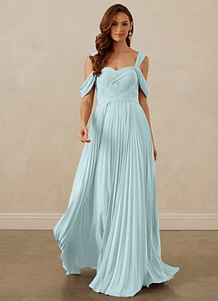 Christian Siriano Bridal for Azazie 1013 Bridesmaid Dresses Mist A-Line Off the Shoulder Chiffon Dress image9
