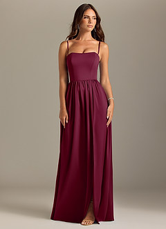 Azazie Calianna Bridesmaid Dresses Mulberry A-Line Off the Shoulder Stretch Satin Convertible Dress image8
