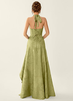 Anliem Celadón Vestido de fiesta jacquard image5