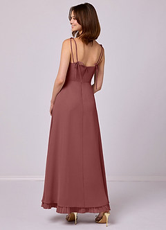 Barbie ♥ Azazie Bridesmaid Dresses Amethyst A-Line Pleated Chiffon Dress image2