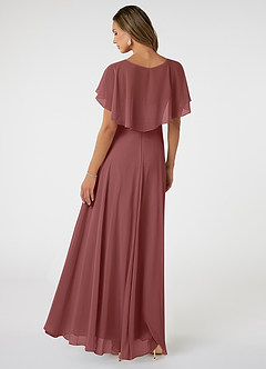 Azazie Jamie Bridesmaid Dresses Amethyst A-Line Chiffon Dress image5