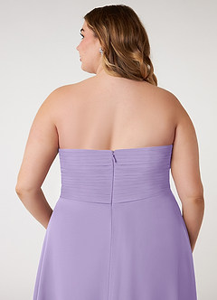 Azazie Arabella Allure Bridesmaid Dresses Lilac A-Line Sweetheart Neckline Chiffon Convertible Dress image14