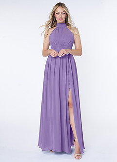 Azazie Iman Bridesmaid Dresses Tahiti A-Line A-Line Ruched Chiffon Dress image5