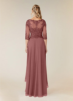 Azazie Monza Mother of the Bride Dresses Desert Rose A-Line Lace Chiffon Dress image6