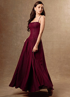 Maxi jurk Alice Kastanjebruin image3