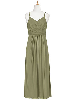 Azazie Luxy Junior Pistachio Pleated Mesh Dress image6
