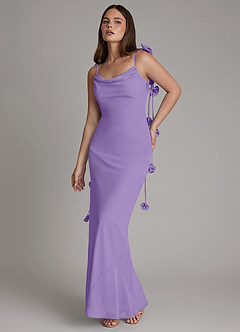 Azazie Kalico Bridesmaid Dresses Tahiti Mermaid Pleated Chiffon Dress image1