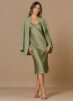 front Rowan Pistacchio Completo 2 pezzi con trama raffinata