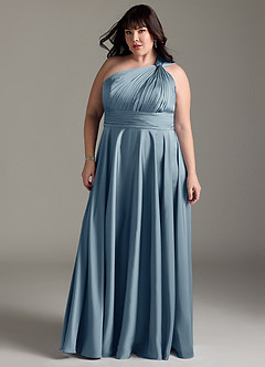 Vestido Azul Pálido Largo Charlize image13