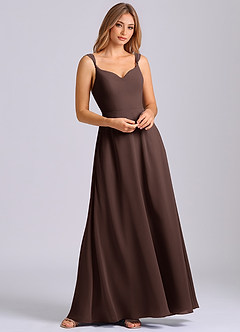 Azazie Beatrice Bridesmaid Dresses Ganache A-Line Sweetheart Neckline Chiffon Dress image8