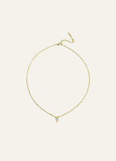front Marquise Zirconia Pendant Necklace