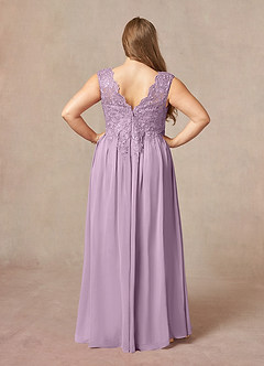 Azazie Amethyst Mother of the Bride Dresses Wisteria A-Line V-Neck Sequins Chiffon Dress image10