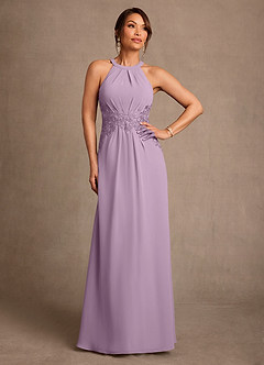 Azazie Georgie Mother of the Bride Dresses Wisteria A-Line Lace Chiffon Dress image1