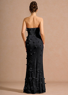 Robe Longue Noir De Minuit Emmalyn image2