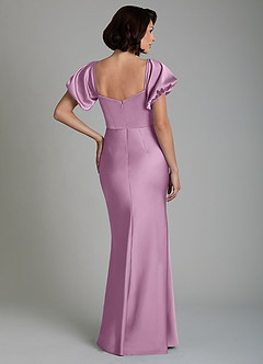 Azazie Lea Bridesmaid Dresses Wisteria Mermaid Off the Shoulder Stretch Satin Convertible Dress image2