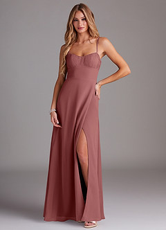Azazie Breonna Bridesmaid Dresses Amethyst A-Line Sweetheart Neckline Chiffon Dress image1