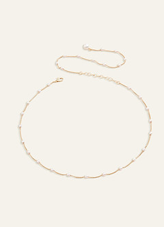Mini Pearl Back Body Chain