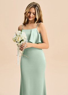 Azazie Galene Junior Klä av Sjöjungfru i Stretch Satin image5