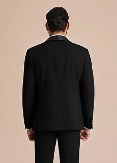 front Winston Schwarz Smokingjacke mit Schalkragen