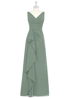 Azazie Julianna Final Sale Butterscotch A-Line Chiffon Dress image6