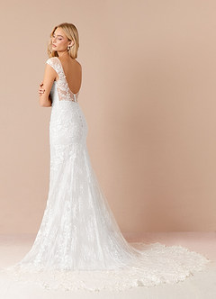 Azazie Bellarosa Final Sale Mermaid Sequins Lace Brides Dress image4