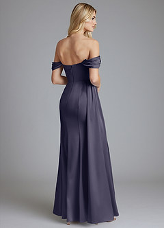 Azazie Amyra Vestidos de damas de honor Vestido de Tormenta de Satén Elástico de Corte Sirena Convertible con Vestidos sin tirantes image2