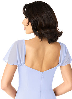 Azazie Tancie Bridesmaid Dresses Lavender A-Line Off the Shoulder Chiffon Convertible Dress image5