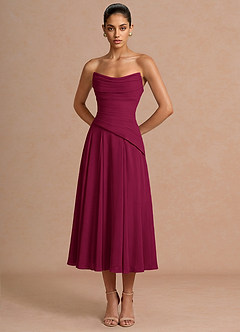 Midi jurk Gabriela Merlot image5