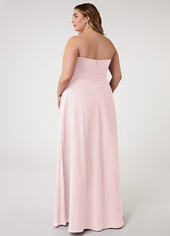 Azazie Arabella Allure Robes de demoiselle d'honneur Robe Trapèze Convertible en Mousseline de soie Encolure en Forme de Cœur Rose Pâle image17
