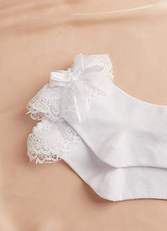 front Lace Ruffle Socks