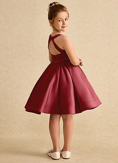 Azazie Julietta Robe Demoiselle D'honneur Fillette Robe Princesse en Tulle Convertible Grenade image8