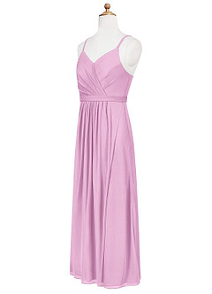 Azazie Luxy Junior Candy Pink Pleated Mesh Dress image8